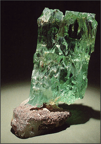 A Large Green Beryl Crystal