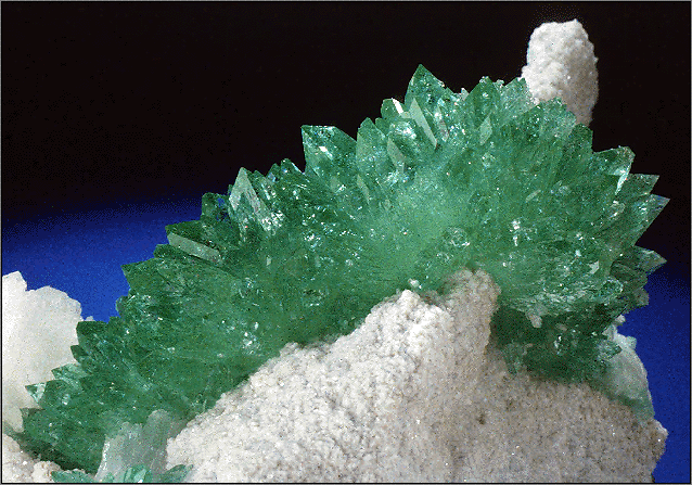 Brilliant Green Fluorapatite Mineral Specimen