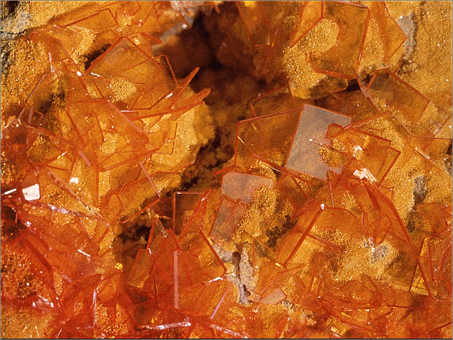 Beautiful Tiny Yellow Wulfenite Crystals
